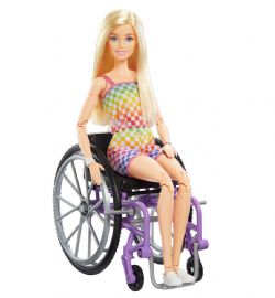 BARBIE FAB - POUPÉE FASHIONISTAS AVEC FAUTEUIL ROULANT ET RAMPE